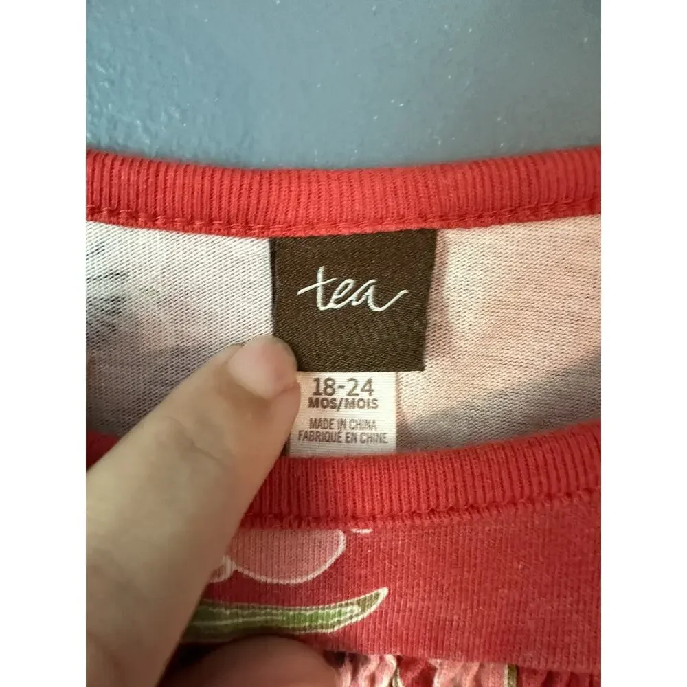 Tea Collection Red‎ Floral Dress